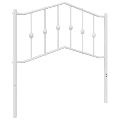 Ersatz-Kopfteil Metall Weiß 90 cm