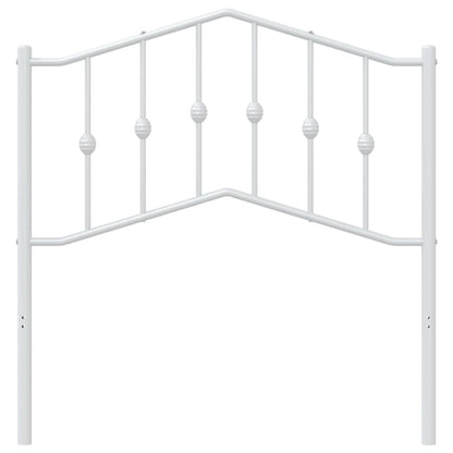 Ersatz-Kopfteil Metall Weiß 90 cm