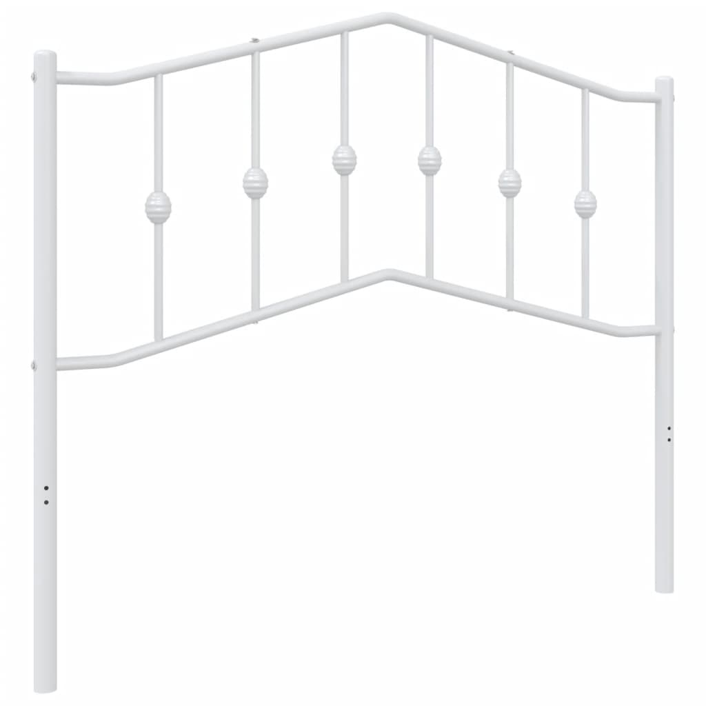 Ersatz-Kopfteil Metall Weiß 107 cm