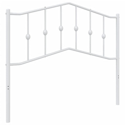 Ersatz-Kopfteil Metall Weiß 107 cm