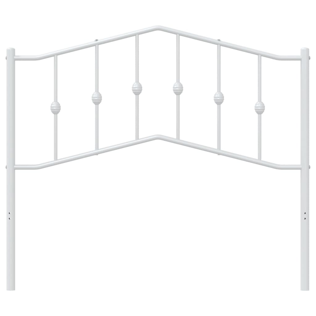 Ersatz-Kopfteil Metall Weiß 107 cm