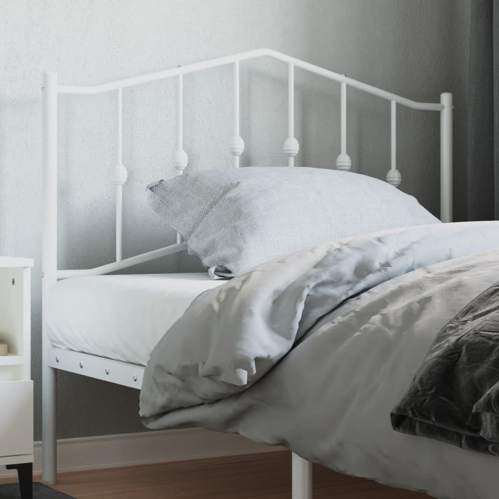Ersatz-Kopfteil Metall Weiß 107 cm