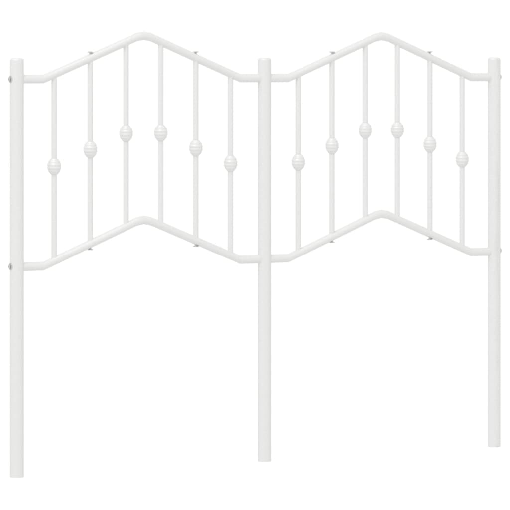 Ersatz-Kopfteil Metall Weiß 120 cm