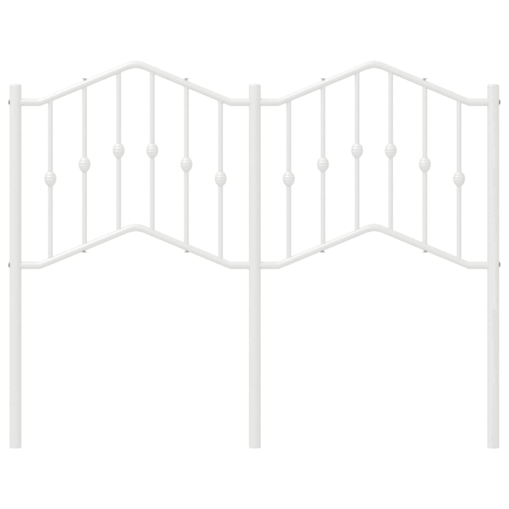 Ersatz-Kopfteil Metall Weiß 120 cm