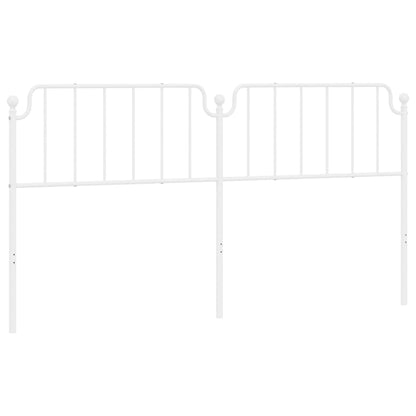 Ersatz-Kopfteil Metall Weiß 193 cm