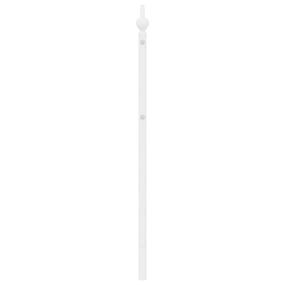 Ersatz-Kopfteil Metall Weiß 193 cm