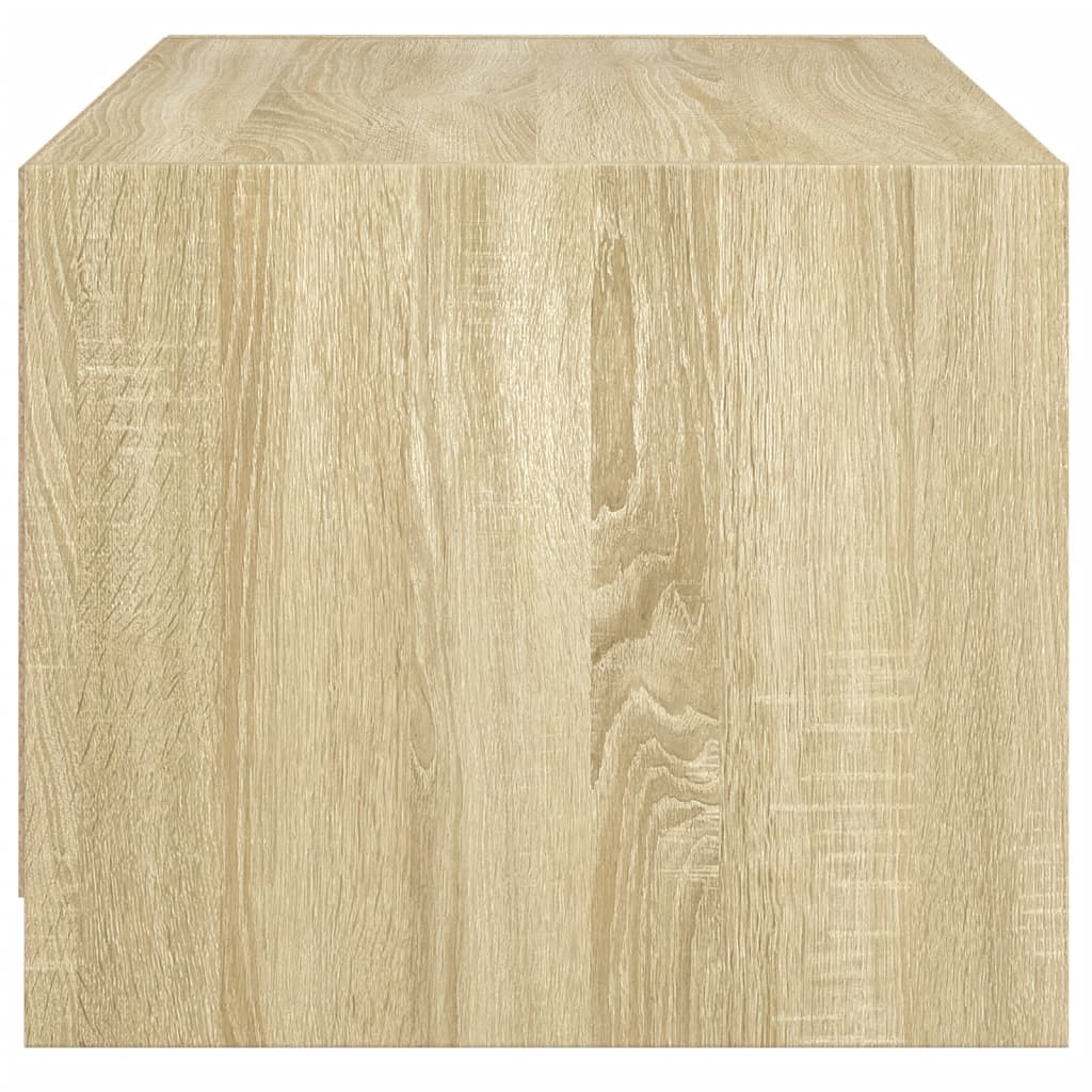 Coffee table with glass doors Sonoma oak 68x50x42 cm