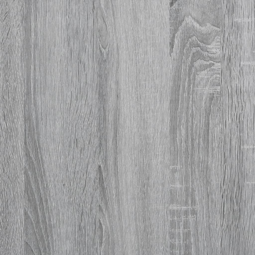 Meuble TV avec portes vitrées Gris Sonoma 102x37x42 cm
