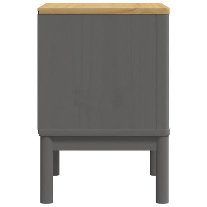 Nachttisch FLORO Grau 45x39x57 cm Massivholz Kiefer