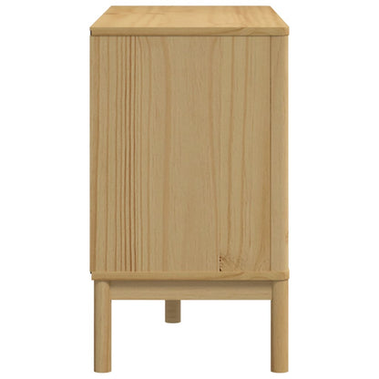 Kommode FLORO Wachsbraun Massivholz Kiefer
