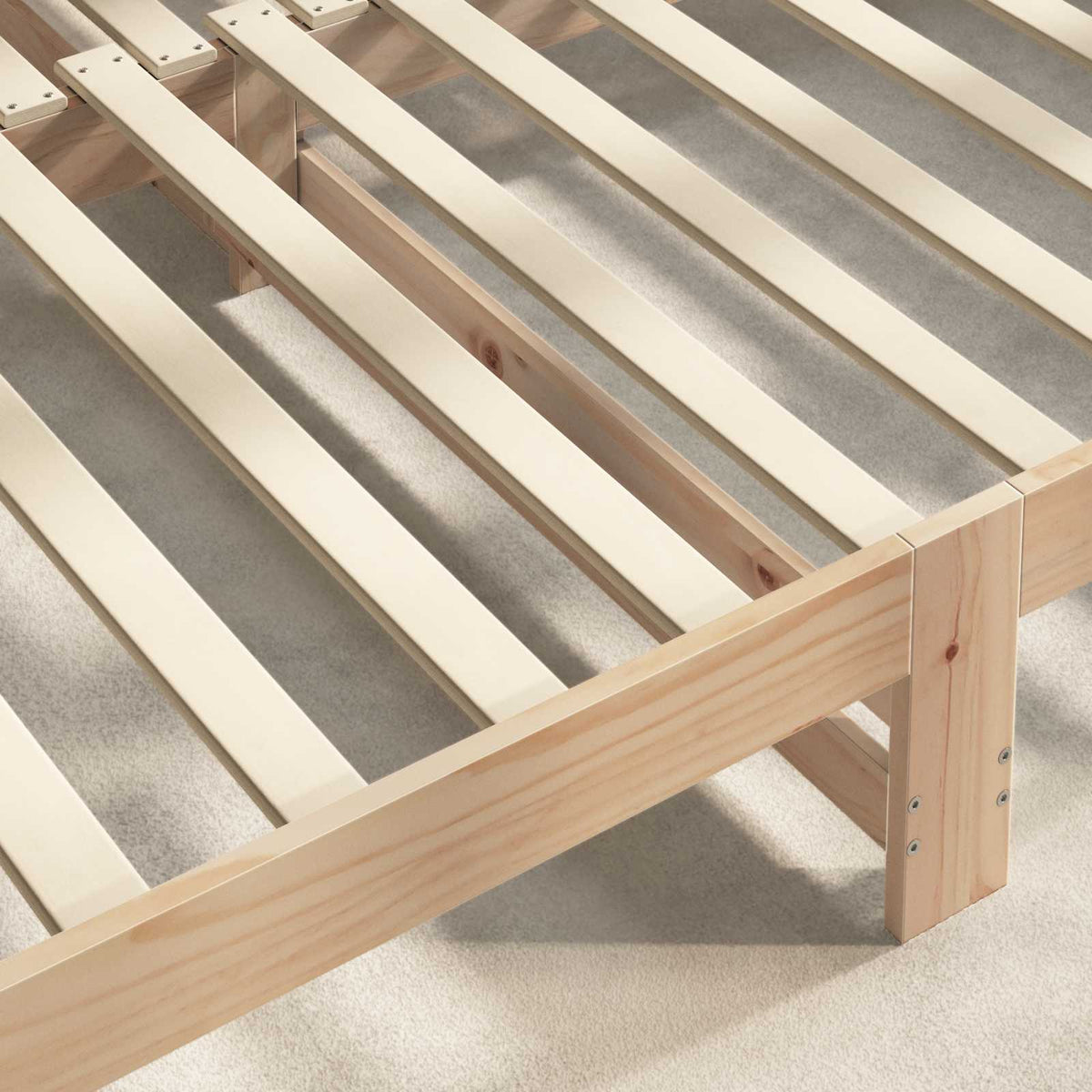 Bettlatten 32 stk. Natur 90 x 6 x 1,3 cm Massives Kiefernholz