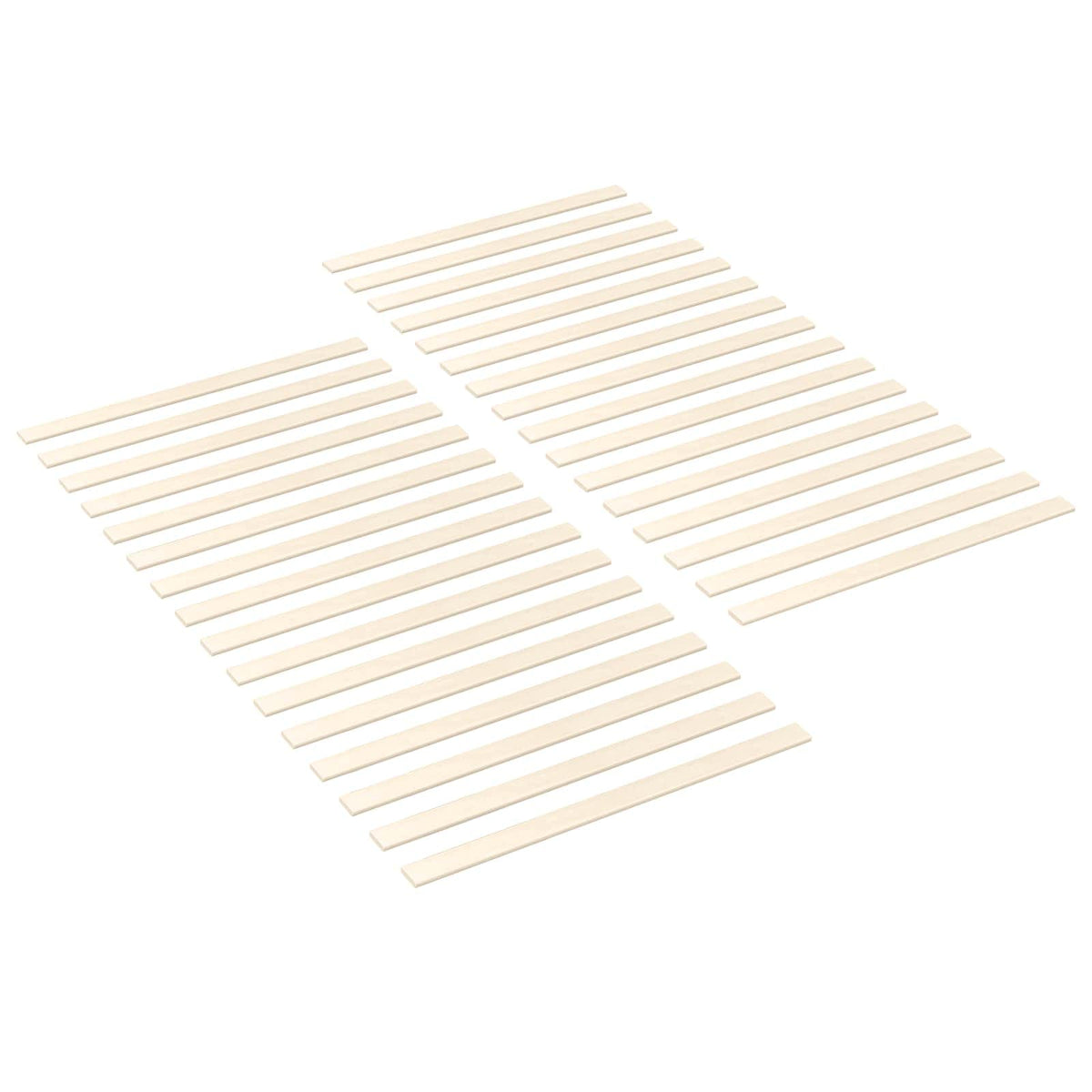 Bettlatten 32 stk. Natur 90 x 6 x 1,3 cm Massives Kiefernholz