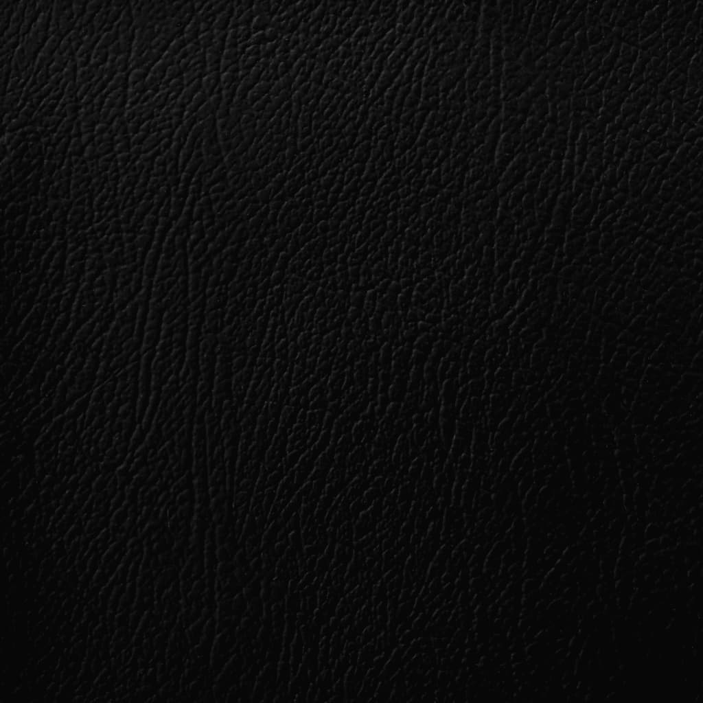 Sitzbank mit Stauraum Faltbar Schwarz PVC