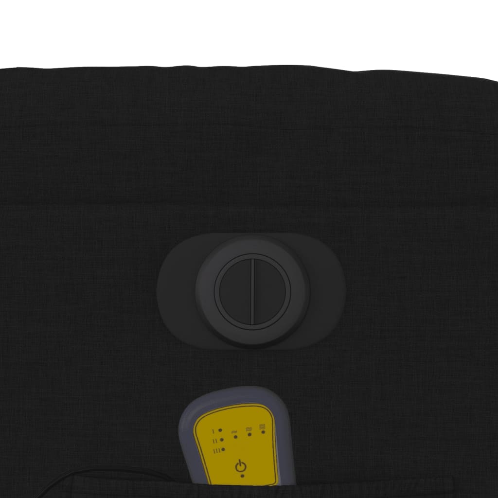 Massagesessel Elektrisch Schwarz Stoff