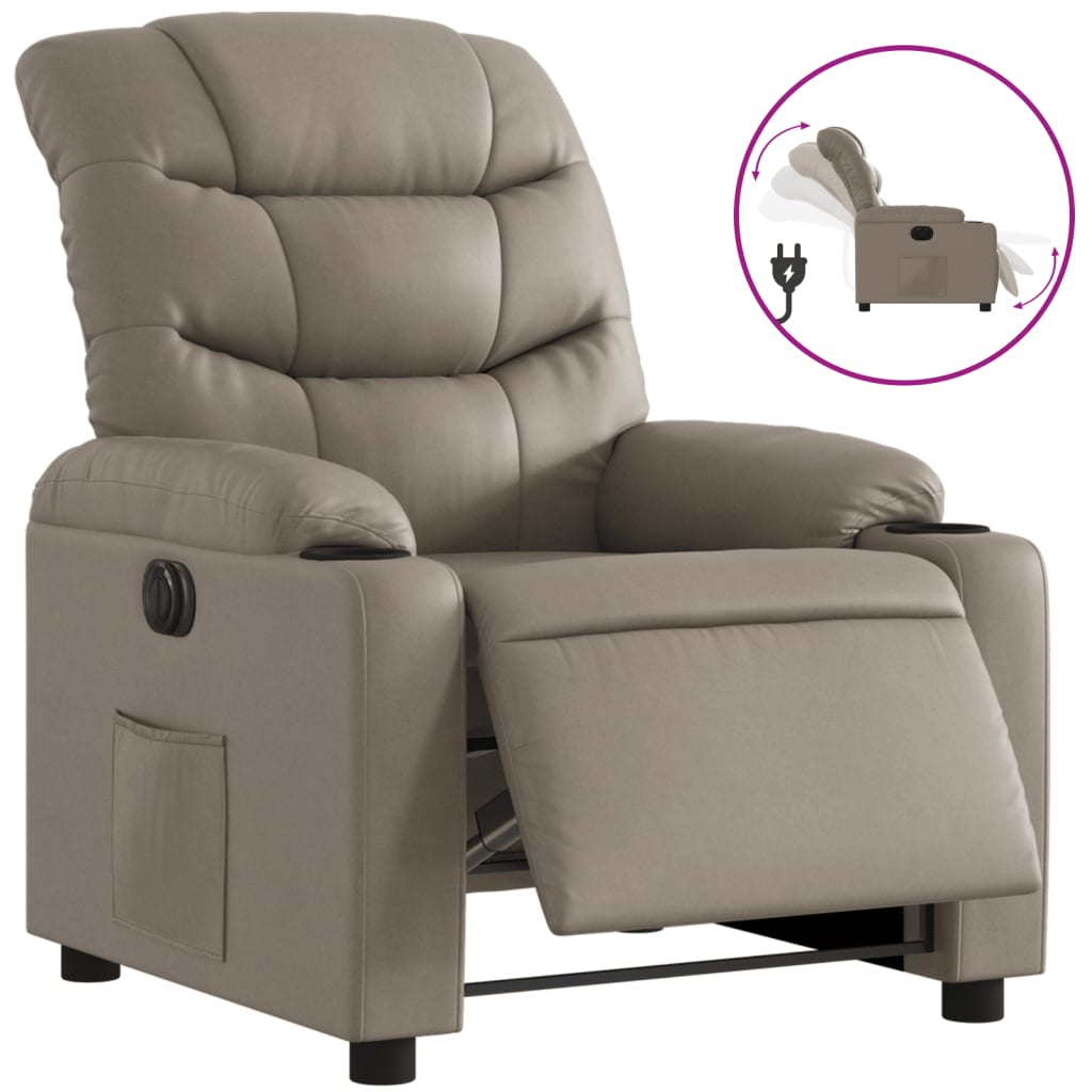 Relaxsessel Elektrisch Cappuccino Kunstleder