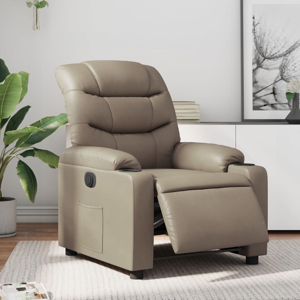 Relaxsessel Elektrisch Cappuccino Kunstleder