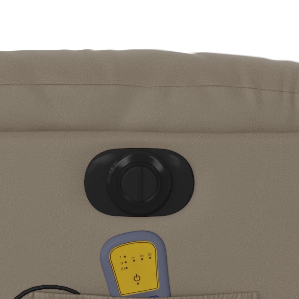 Massagesessel Elektrisch Cappuccino Kunstleder