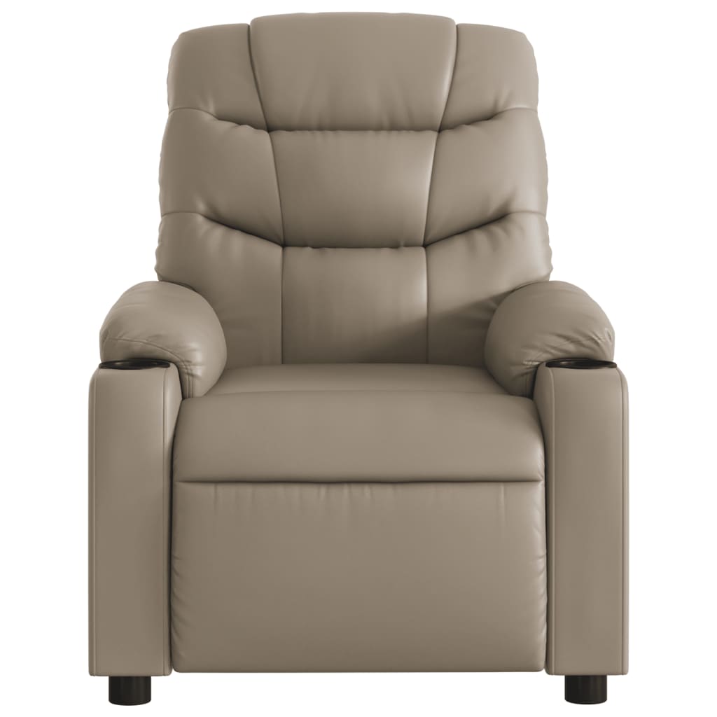 Massagesessel Elektrisch Cappuccino Kunstleder