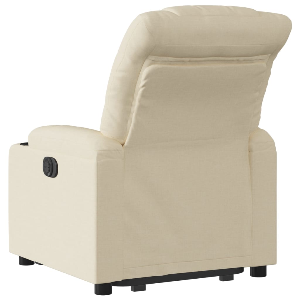 Relaxing chair with stand-up aid cream fabric