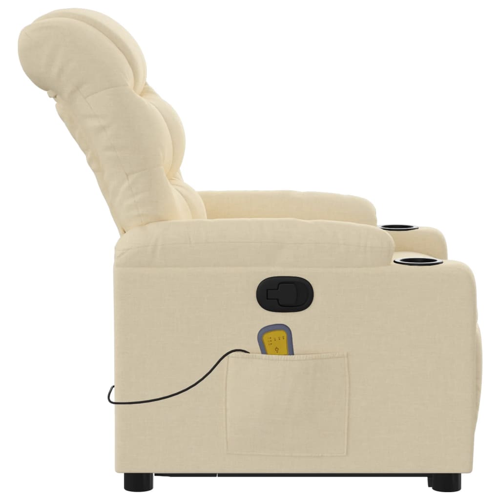 Massage chair with stand-up aid cream fabric