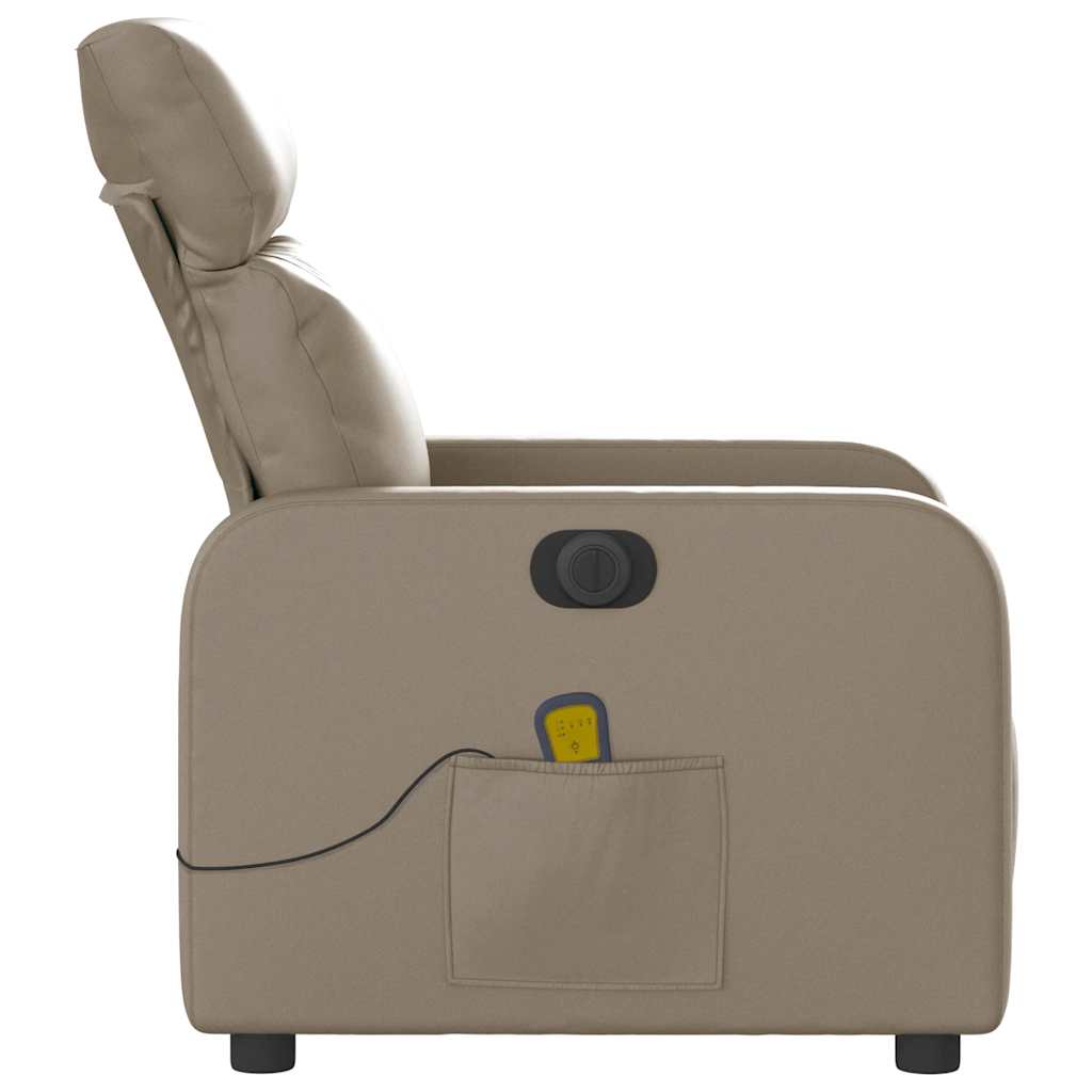 Massagesessel Elektrisch Cappuccino Kunstleder