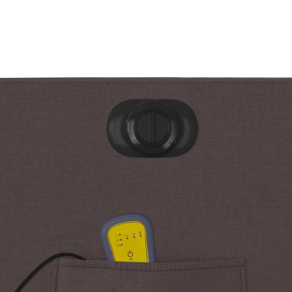 Electric Massage Chair Dark Brown Fabric