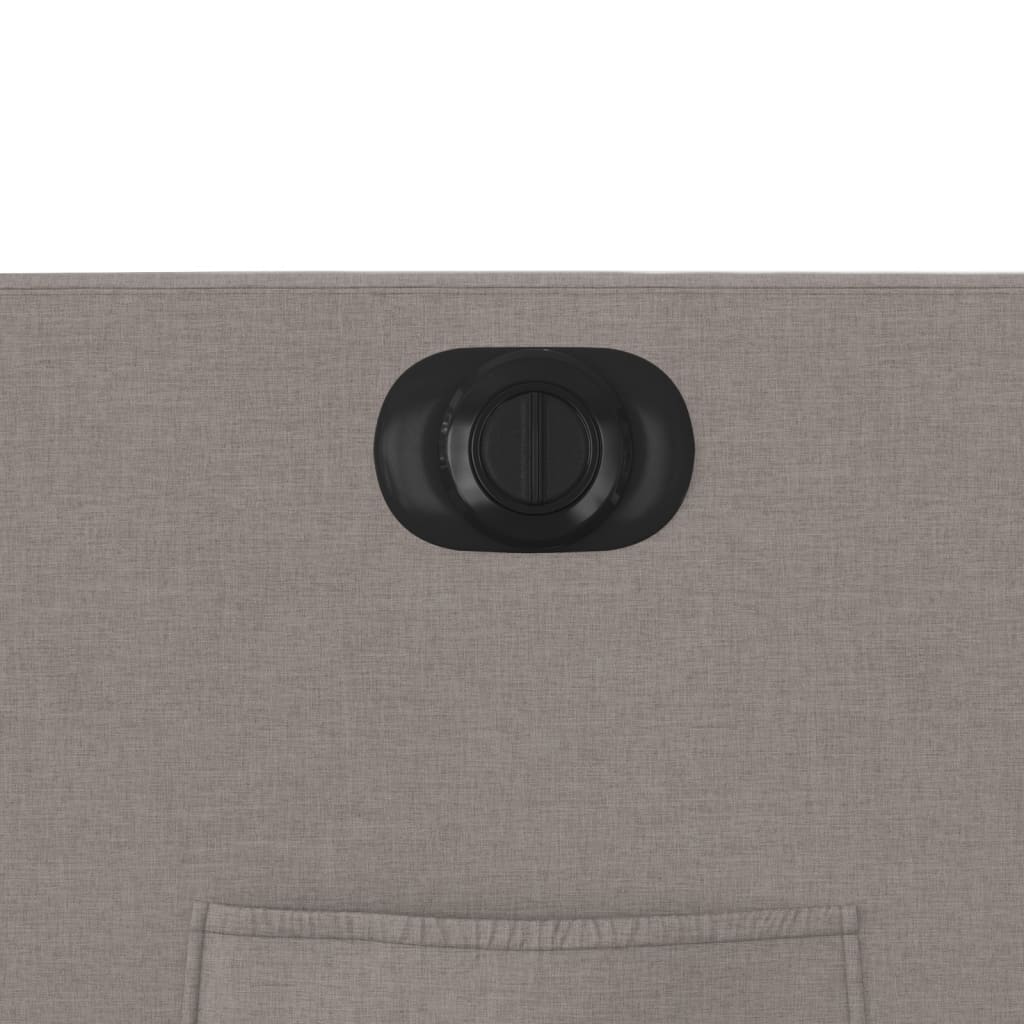 Relaxsessel mit Aufstehhilfe Elektrisch Taupe Stoff