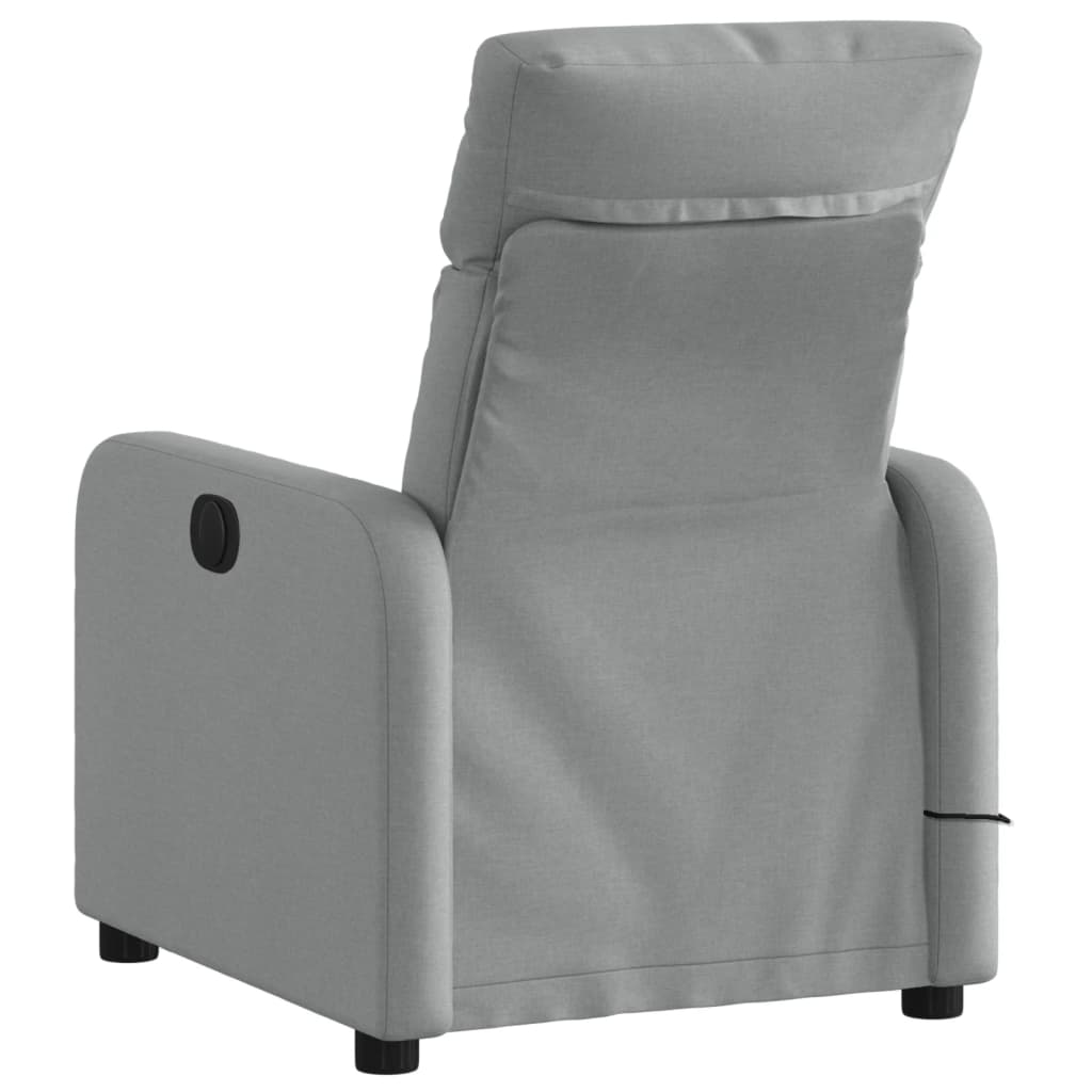 Massage-Relaxsessel Hellgrau Stoff