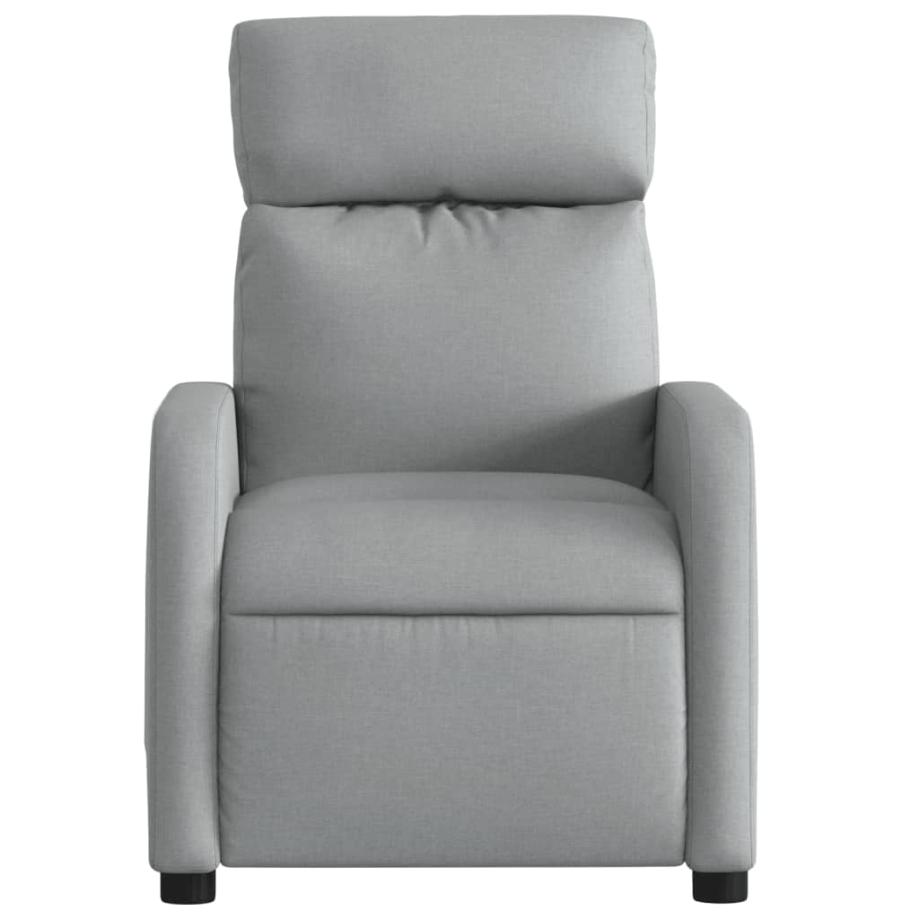 Massage-Relaxsessel Hellgrau Stoff