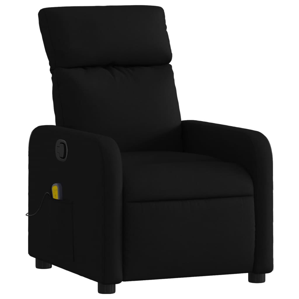 Massage-Relaxsessel, Stoff, Schwarz
