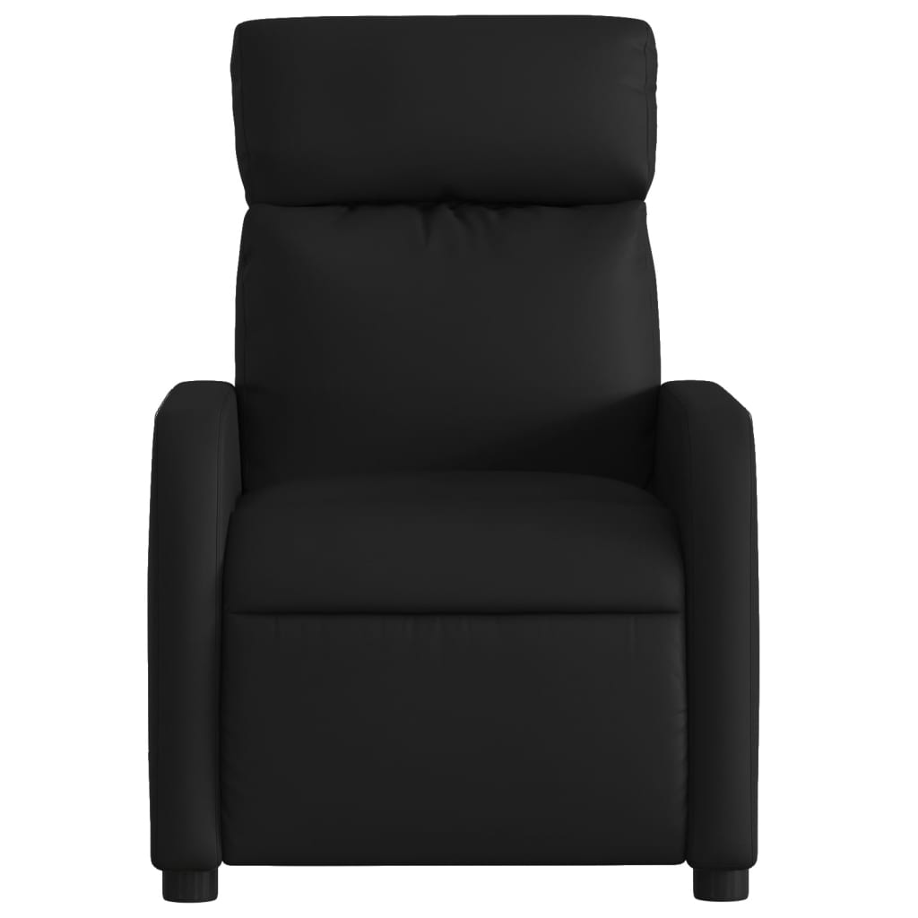 Massage-Relaxsessel Schwarz Kunstleder