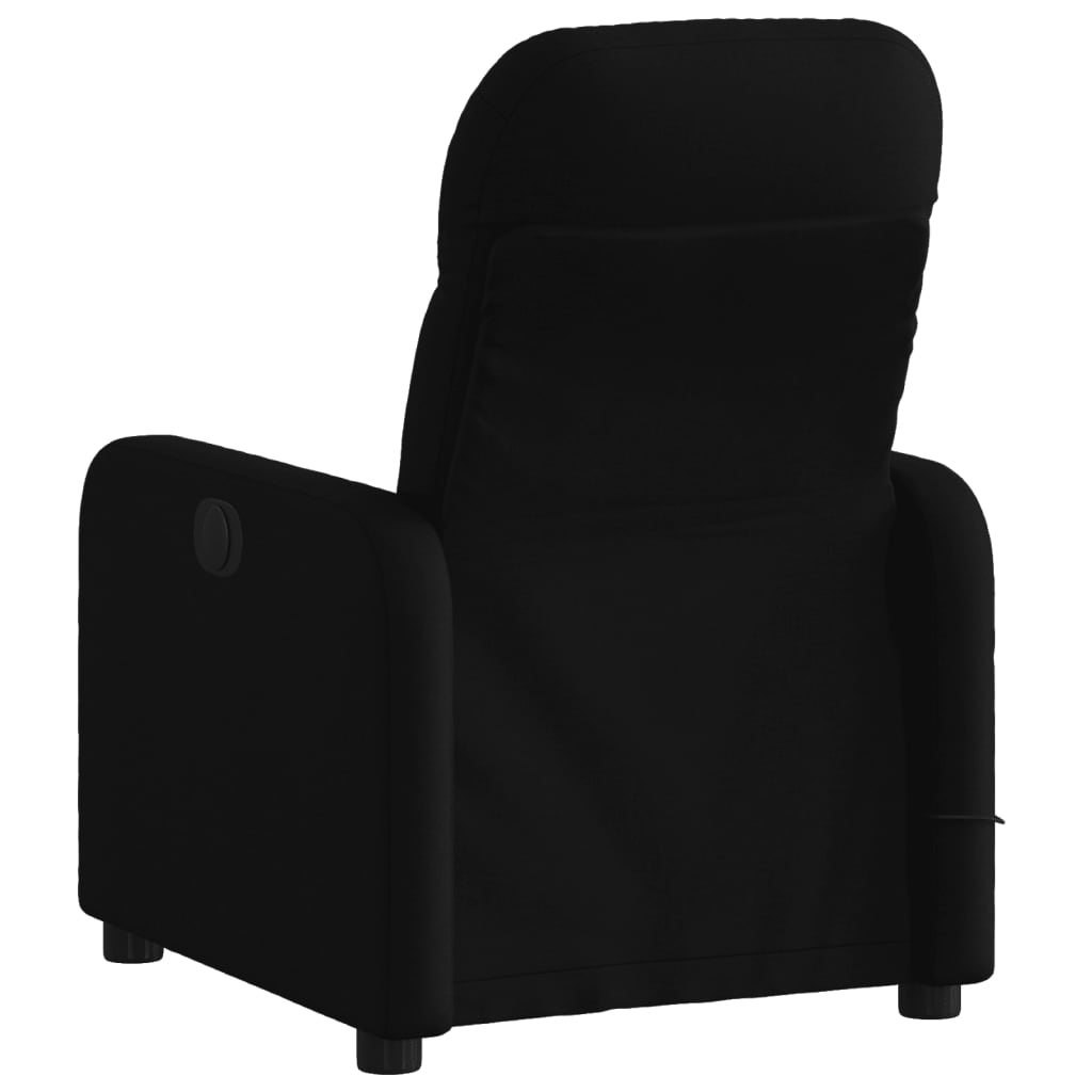 Massage-Relaxsessel, schwarzer Stoff