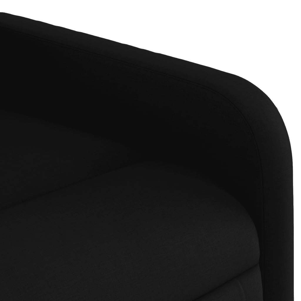 Massage-Relaxsessel, schwarzer Stoff