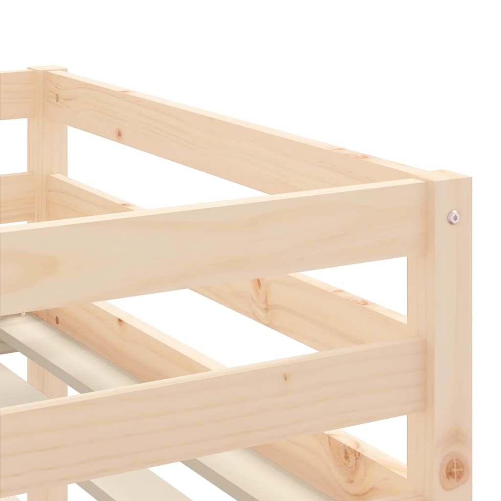 Children's loft bed with ladder 80x200 cm solid pine wood