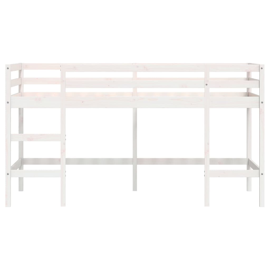 Children's loft bed with ladder 90x190 cm solid pine wood