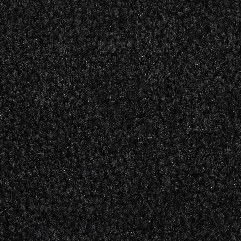 Fußmatte Schwarz 60x90 cm Kokosfaser Getuftet