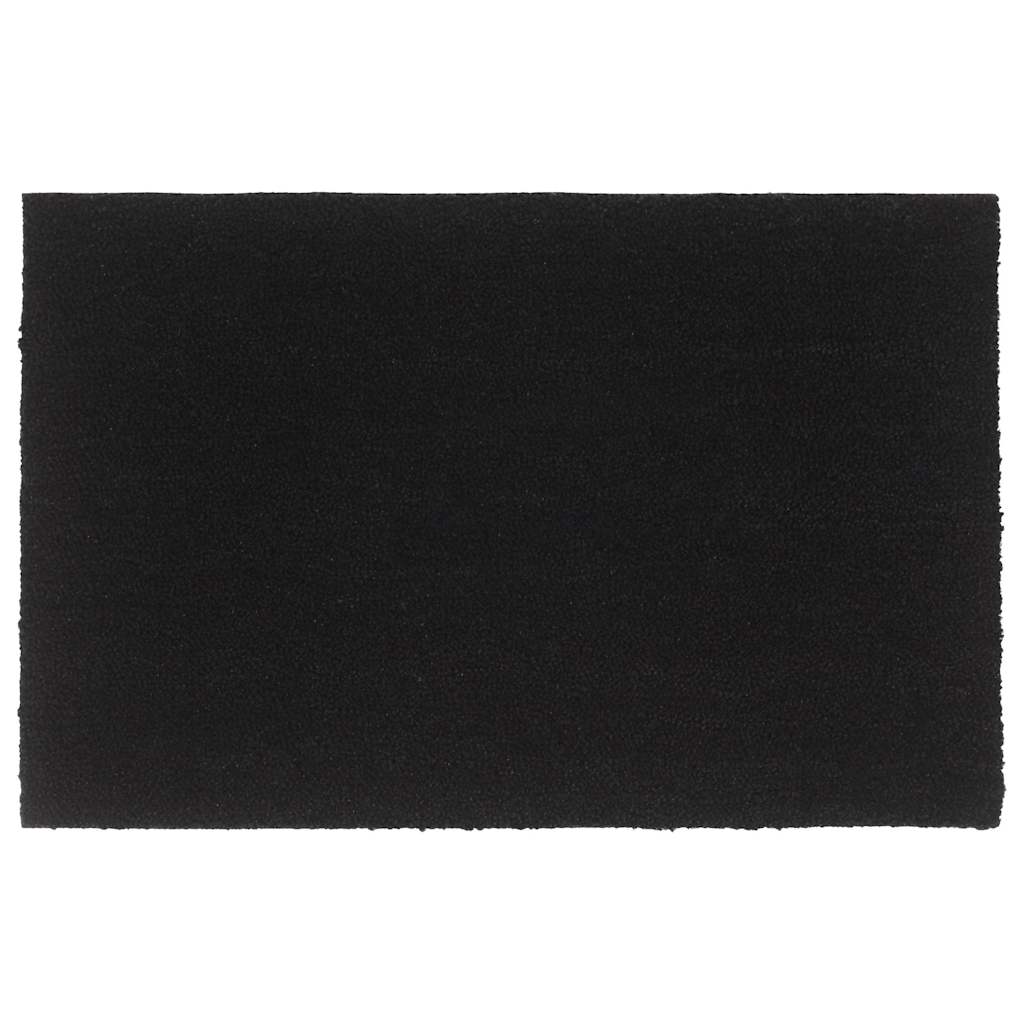 Fußmatte Schwarz 65x100 cm Kokosfaser Getuftet