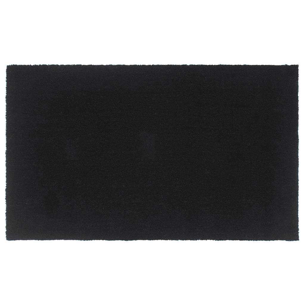 Fußmatte Schwarz 90x150 cm Kokosfaser Getuftet