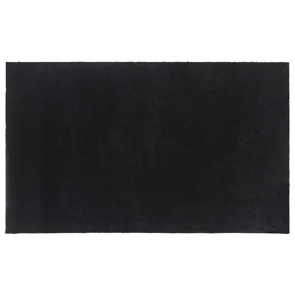 Fußmatte Schwarz 90x150 cm Kokosfaser Getuftet
