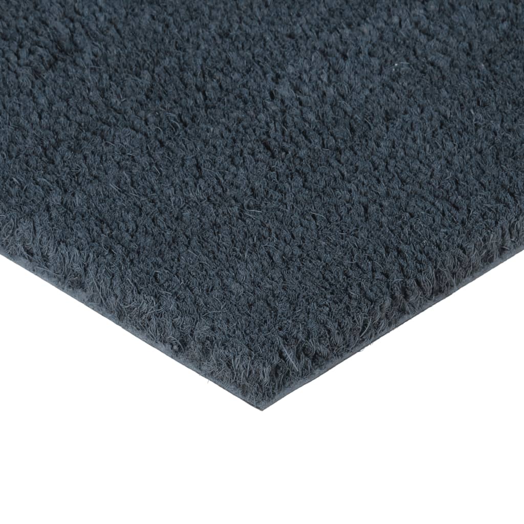 Fußmatte Dunkelgrau 50x80 cm Kokosfaser Getuftet