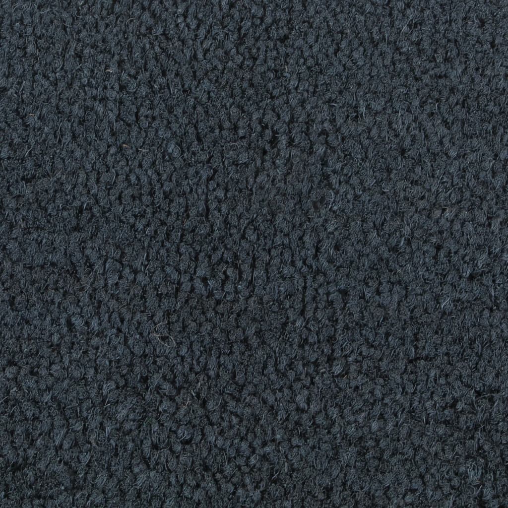 Fußmatte Dunkelgrau Halbrund 60x90 cm Kokosfaser Getuftet