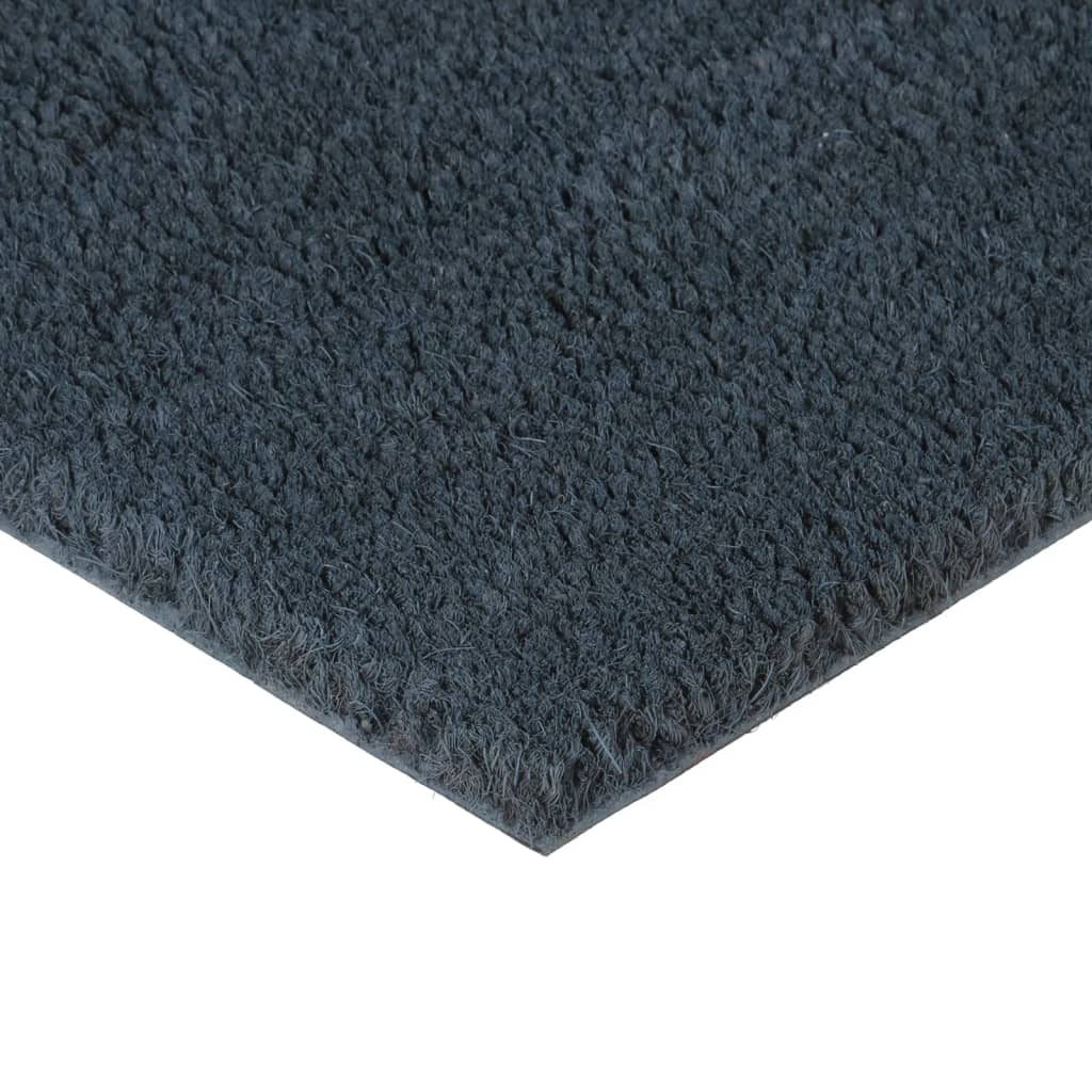 Fußmatte Dunkelgrau 80x100 cm Kokosfaser Getuftet