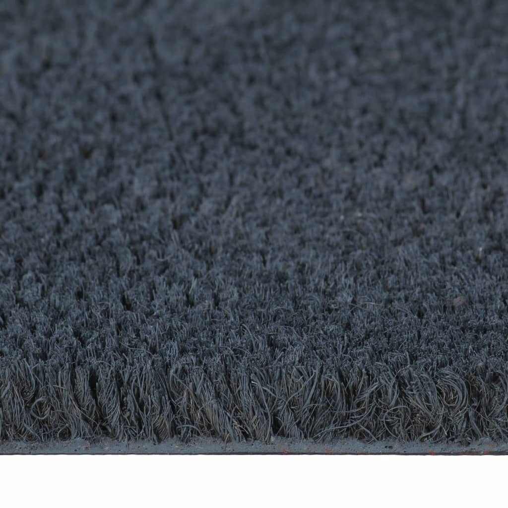 Fußmatte Dunkelgrau 80x100 cm Kokosfaser Getuftet