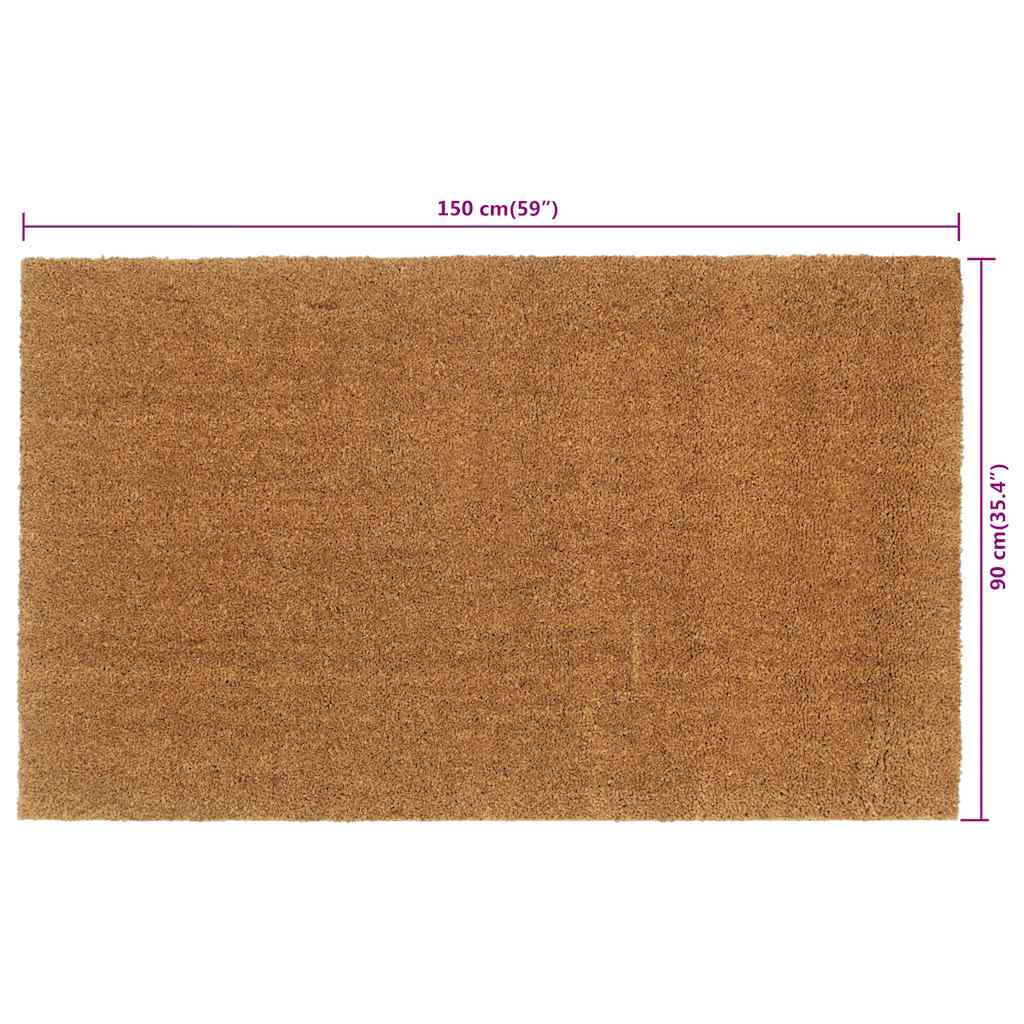 Fußmatte Natur 90x150 cm Kokosfaser Getuftet