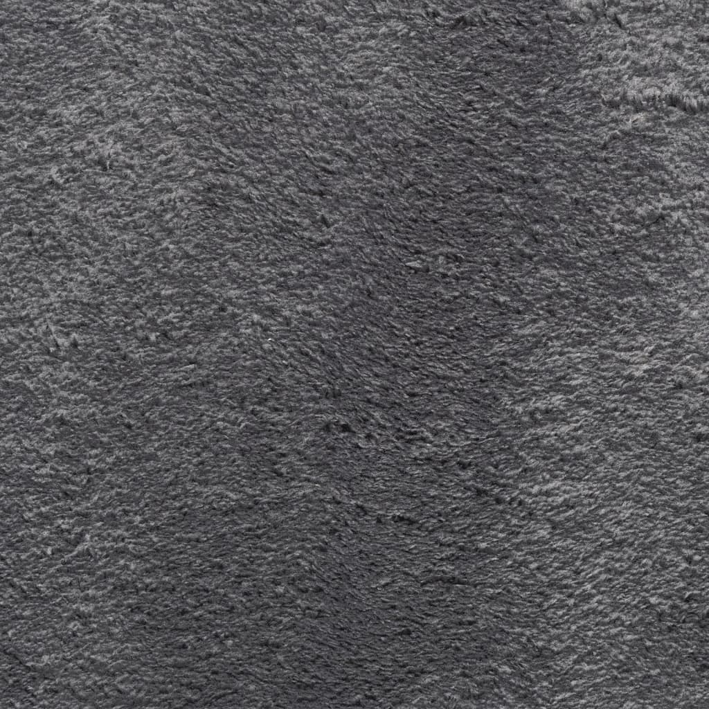 Carpet HUARTE Short Pile Soft and Washable Anthracite 120x170 cm