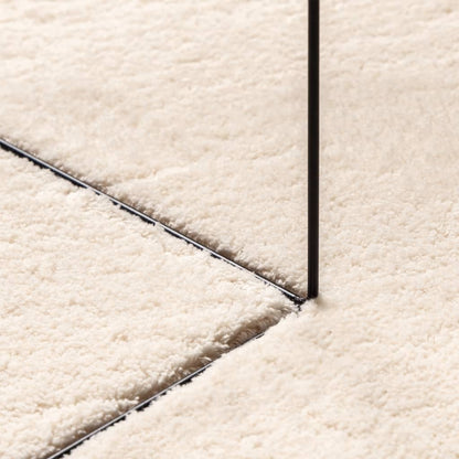 Teppich HUARTE Kurzflor Weich und Waschbar Beige 120x170 cm