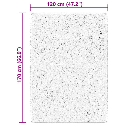 Teppich HUARTE Kurzflor Weich und Waschbar Beige 120x170 cm