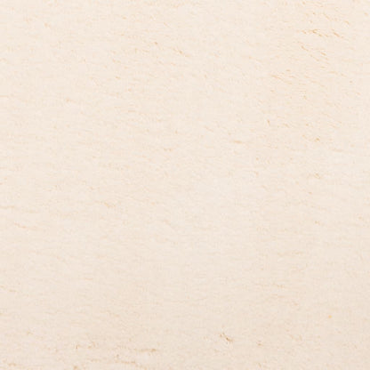 Teppich HUARTE Kurzflor Weich und Waschbar Beige Ø 120 cm