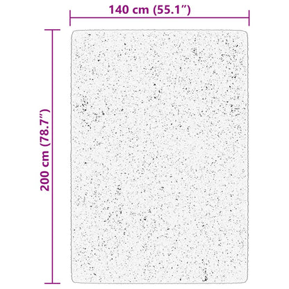 Teppich HUARTE Kurzflor Weich und Waschbar Creme 140x200 cm