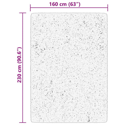 Teppich HUARTE Kurzflor Weich und Waschbar Creme 160x230 cm
